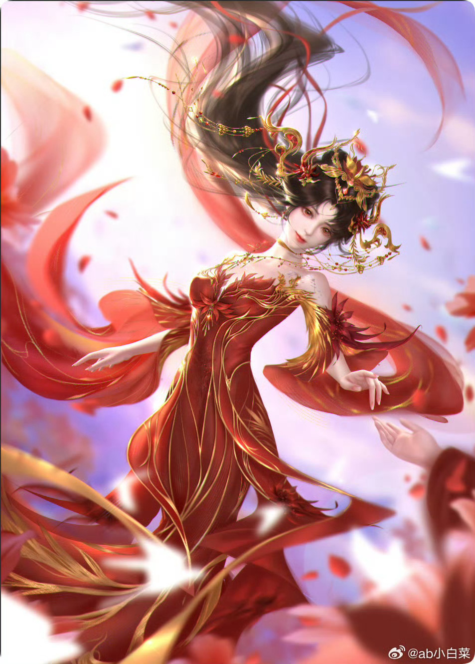 完美世界官方女主火灵儿火灵儿1009生日快乐 金簪摇落满庭芳，红袖翩飞趁暖阳。金