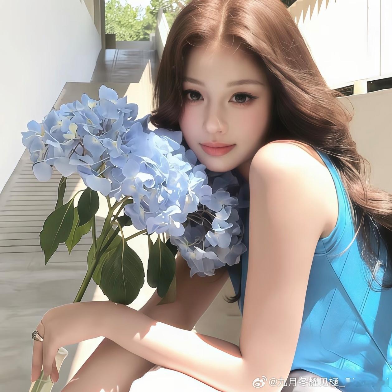 𝑾𝒆𝑪𝒉𝒂𝒕 女頭｜蓝色系高清头像 ​​​💙 ​​​