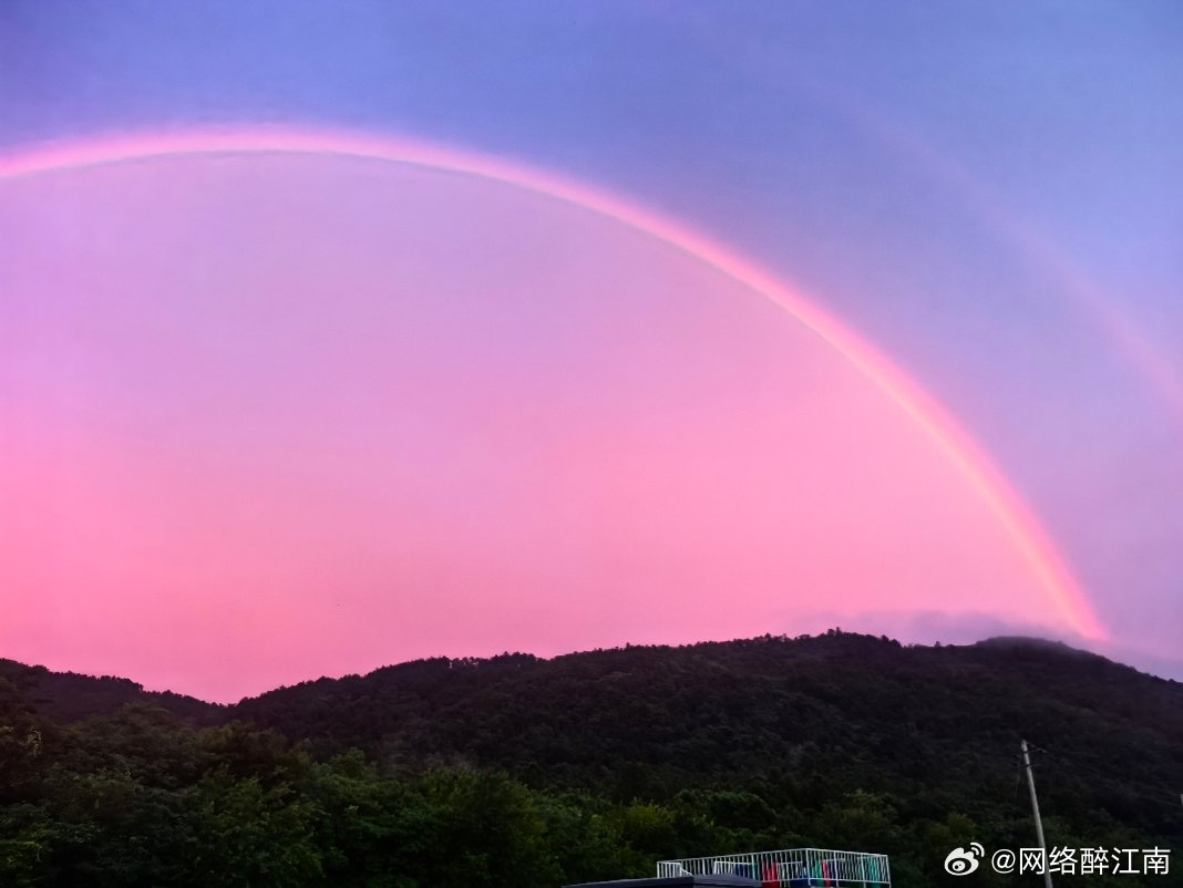 手机摄影 雨后彩虹，如画、如诗！山美水美家乡美江南天天拍用眼睛寻找美丽好摄天下江