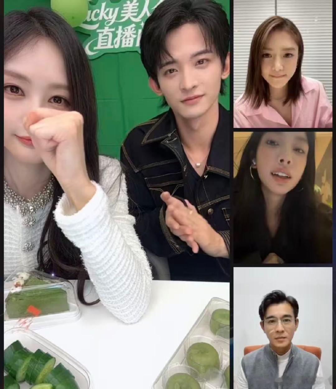 李一桐常华森剧宣也没忘曾威航生日李一桐常华森给曾舜晞准备了绿色蛋糕 剧宣直播不忘