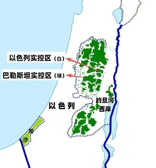 你觉得这样的巴勒斯坦也能建国？

数十年来，以色列的贪婪，美国的纵容，欧洲的姑息