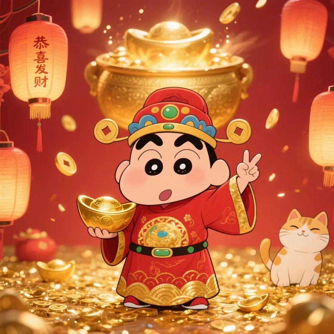 敲可耐小新头像｜我不是拜金，拜的是生活安稳