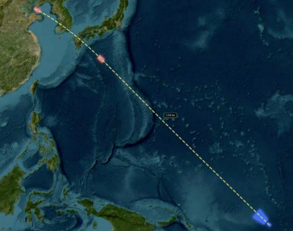 我看通报说是发射的潜射导弹目标海域是国际公海，预定海域位于南太平洋相关公海海域。