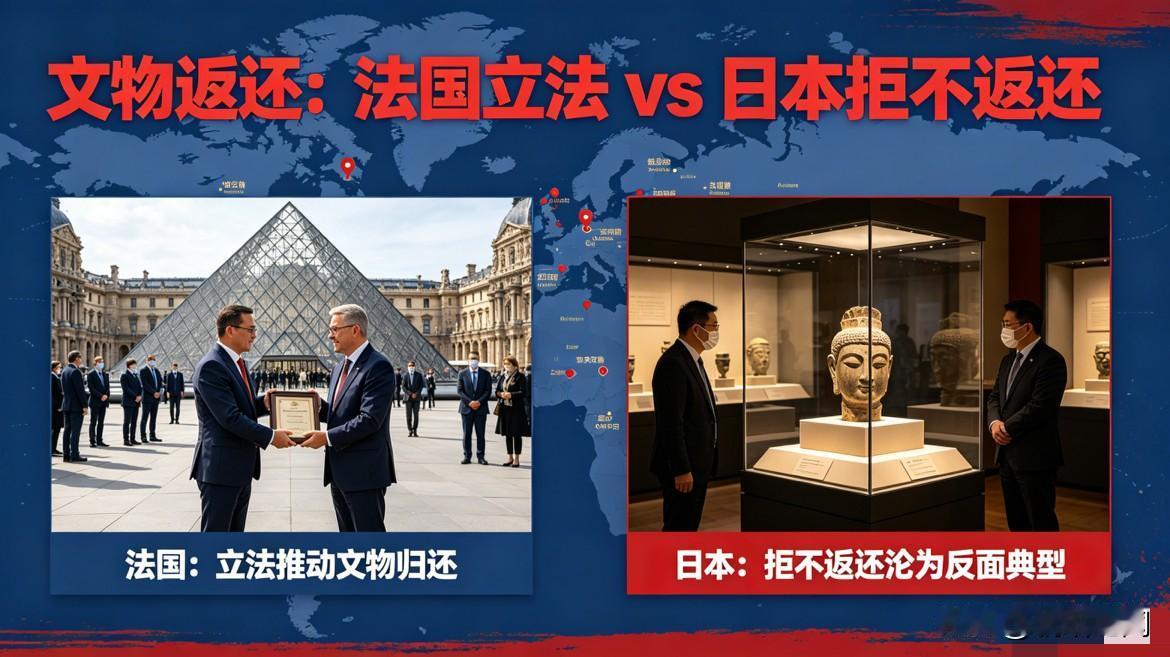 法国立法还宝，日本拒不返还：谁在拥抱正义，谁在沦为反面典型？

近日，法国国民议