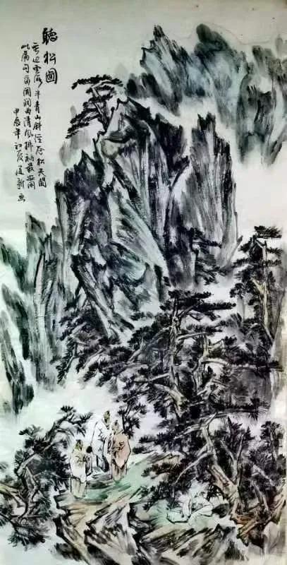 舒建新笔下的古典诗意画
1.听松图
2.东坡先生诗意图
3.山中留客
4.畅游图