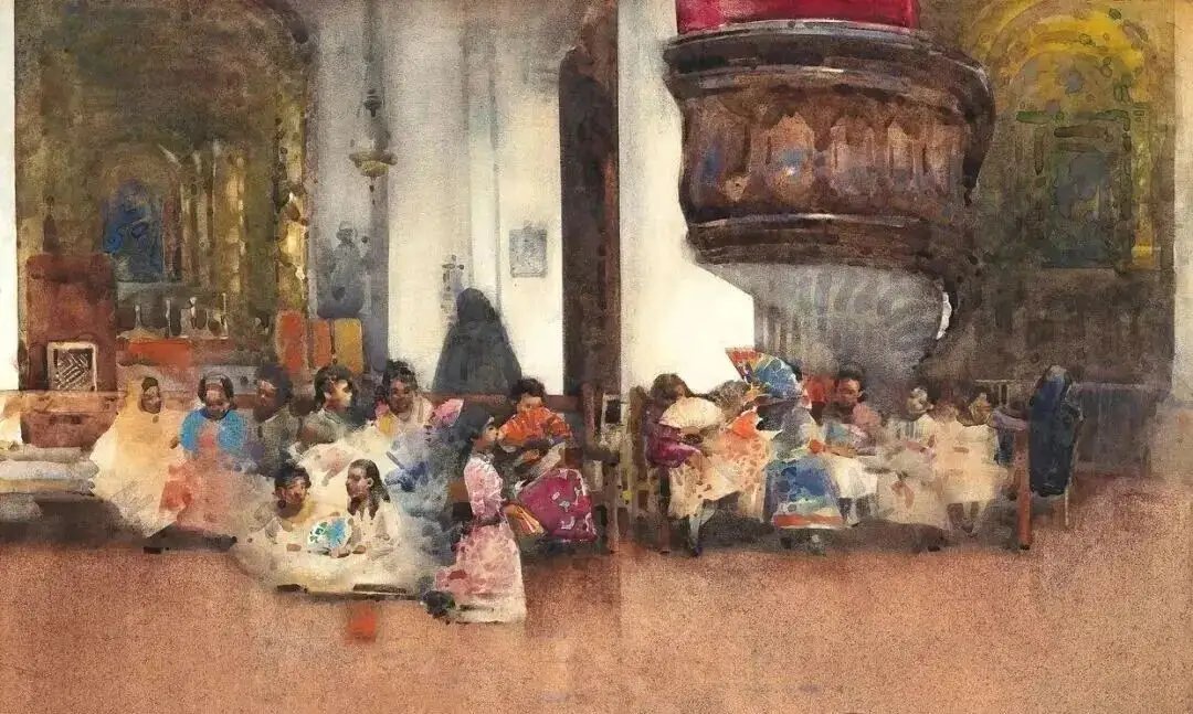 苏格兰安格斯郡画家亚瑟·梅尔维尔绘画作品欣赏遇见艺术遇见美好绘画