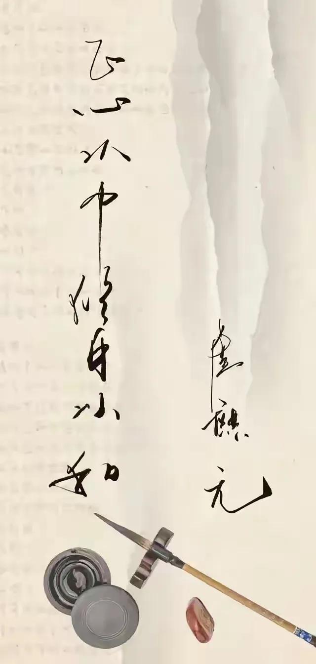 正心以中，修身以和。
                       ——卢麒元。