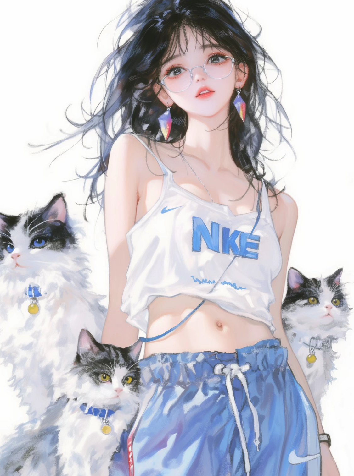 猫咪女王，谁是整条gai最酷的女孩！喵喵队集合，即刻出发～🐱 