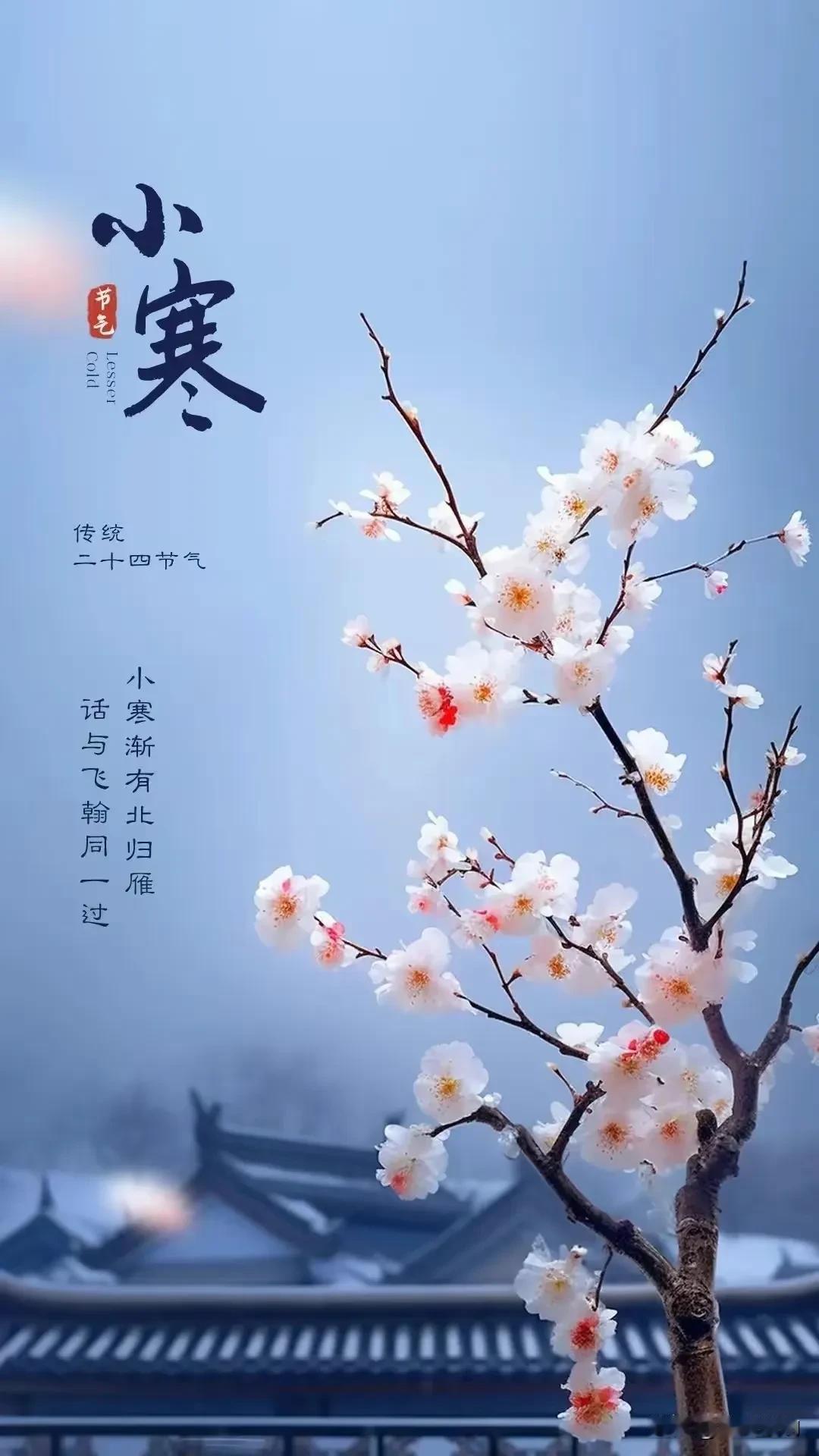 小寒料峭，一番春意换年芳——小寒之寒，严冬之暖，愈寒愈不凡。今日小寒时节。小寒位