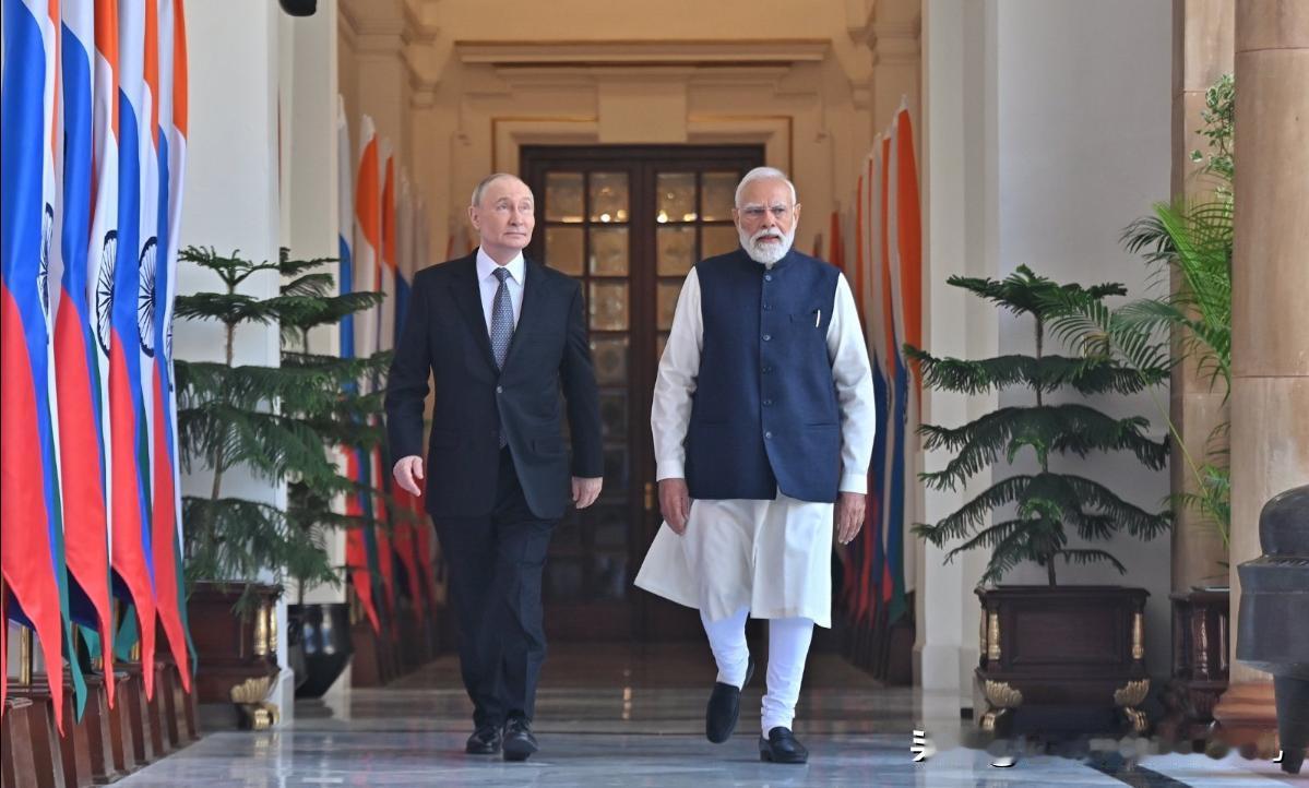 普京访问印度，从能源到核能、军事，还达成了2030年的经济合作计划！收获颇丰！1