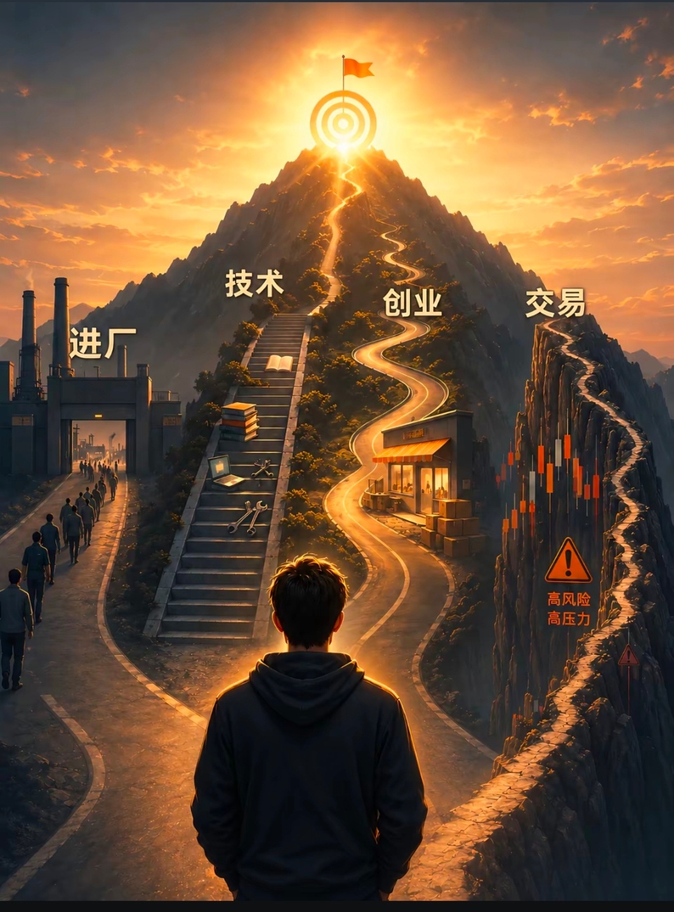 交易的本质很简单：带止损下注。交易真正难的是：分清哪里是机会，哪里只是冲动。 