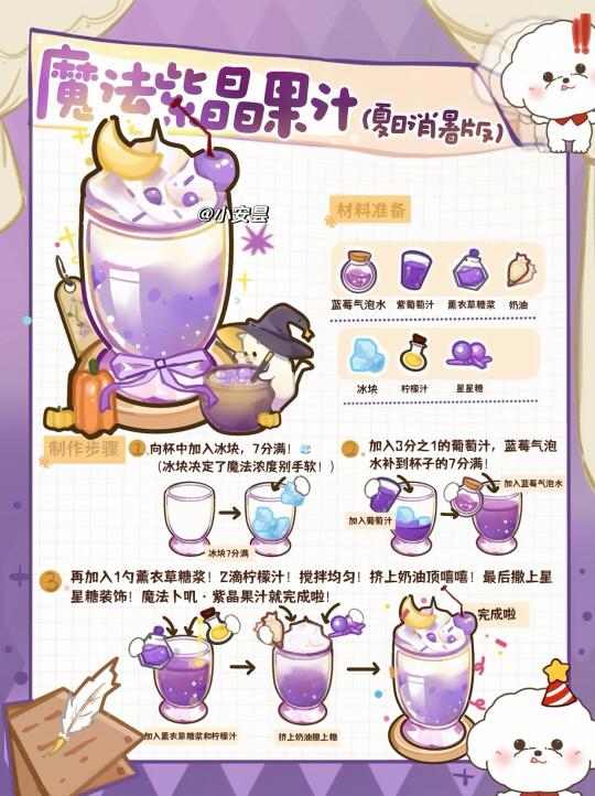 限定魔法紫晶果汁🍇 喝一口像在嚼魔法星星