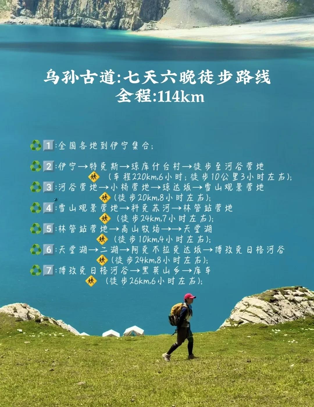 乌孙古道丨7️⃣天6️⃣晚徒步路线
记录吧就现在 新疆 乌孙古道小森