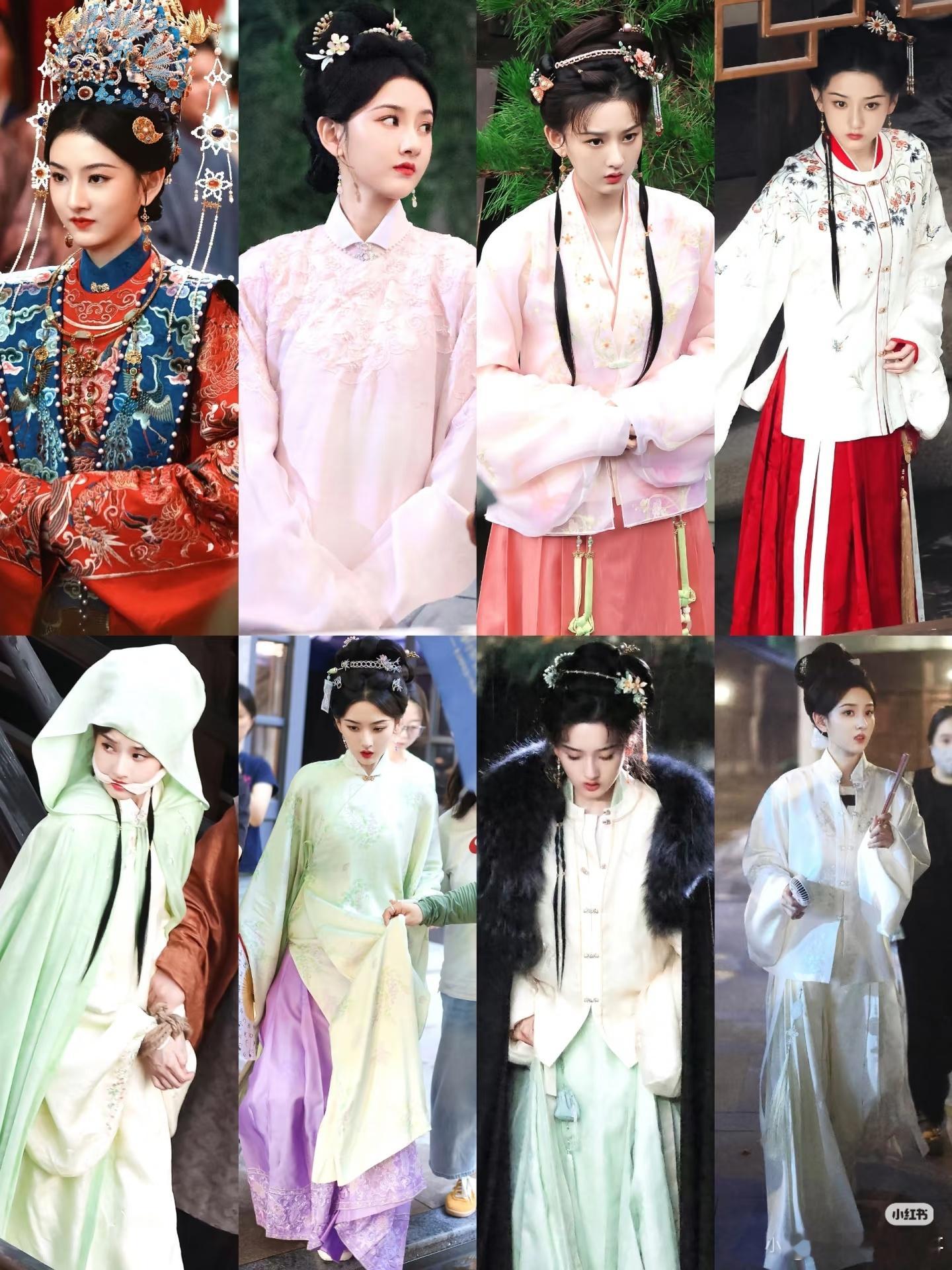 宋祖儿表妹万福各种造型的仿妆在xhs讨论度还蛮高的诶，有不少几百上千收藏评论的帖