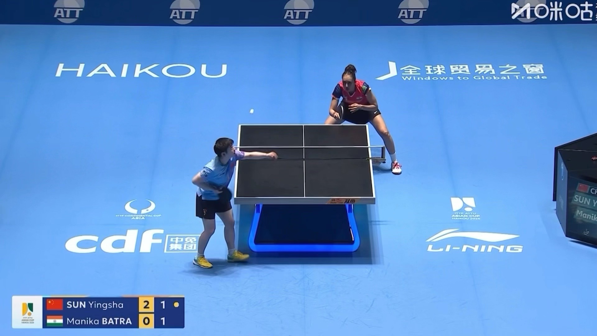 孙颖莎vs巴特拉女王👸🏻 