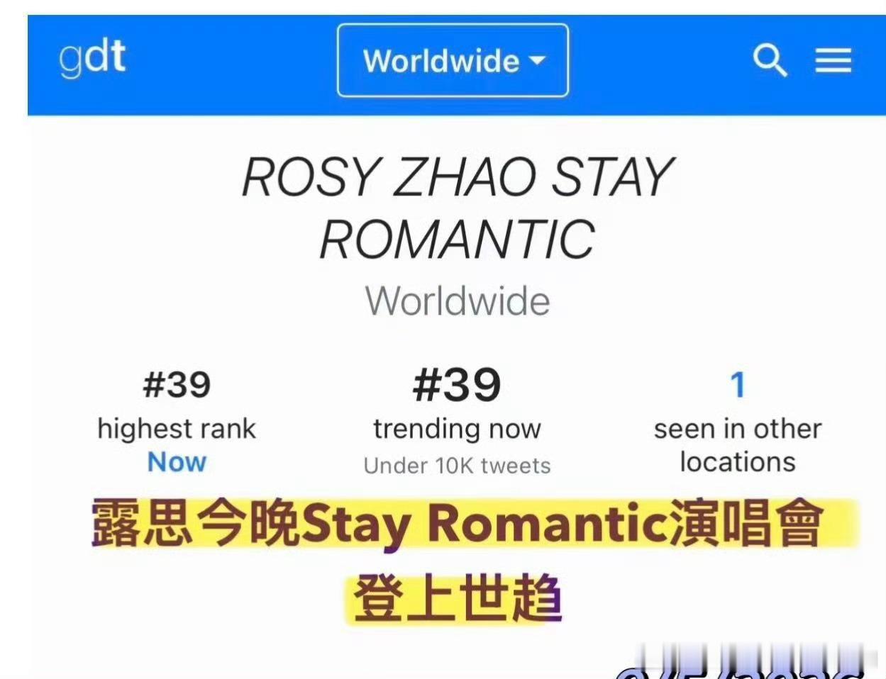 赵露思演唱会还没开唱就登世趋了，海外女顶🔝真不是白叫的 