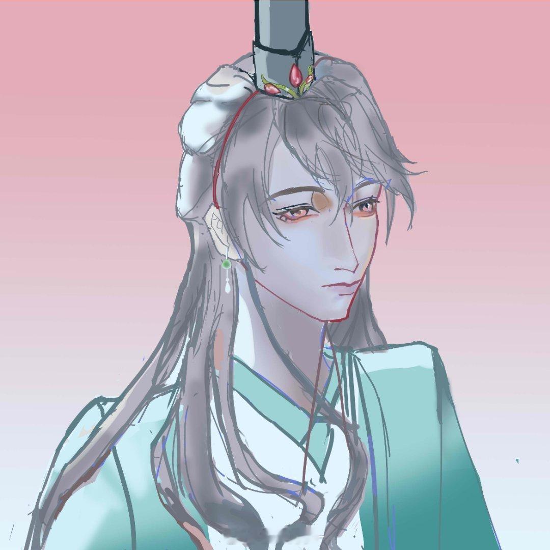 画了袁基头像