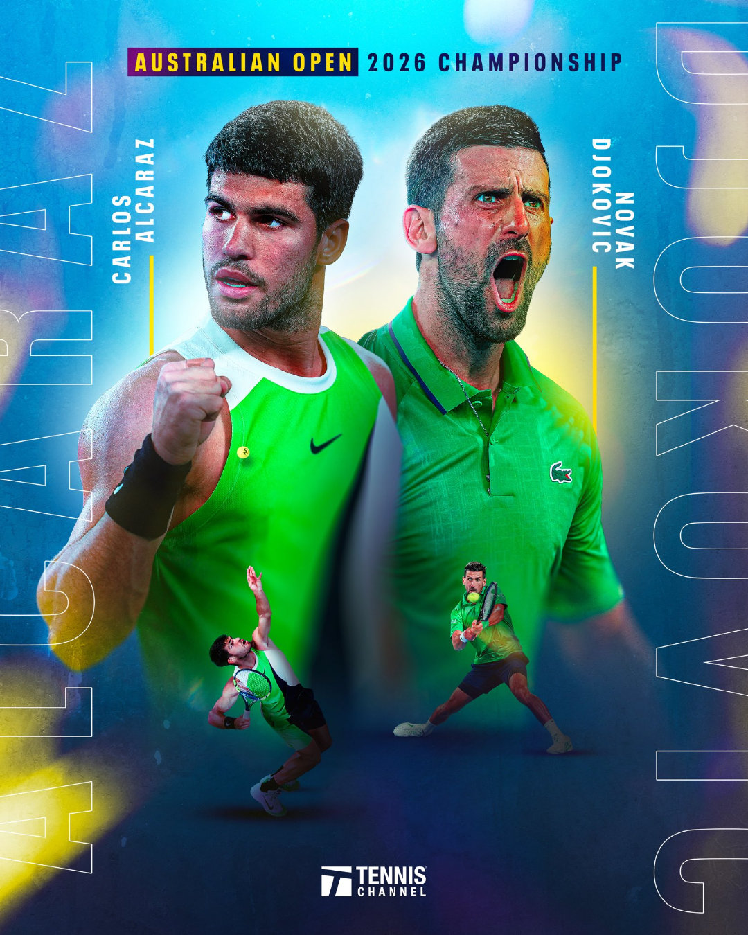 2026澳网男单决赛，小德 vs 阿尔卡拉斯，罗德·拉沃尔夜场，北京时间2/1号