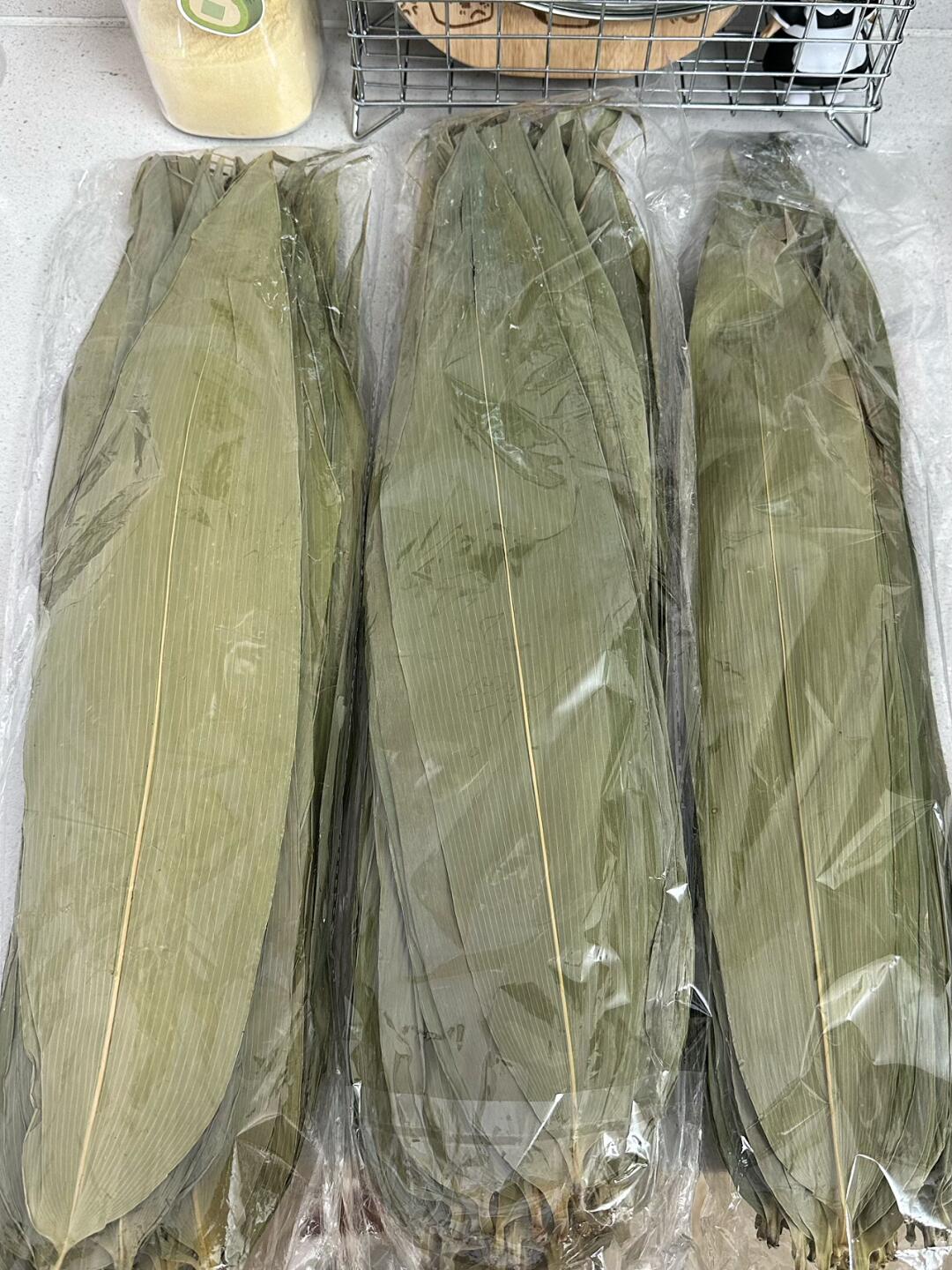 这粽叶，真是一分的钱一分货