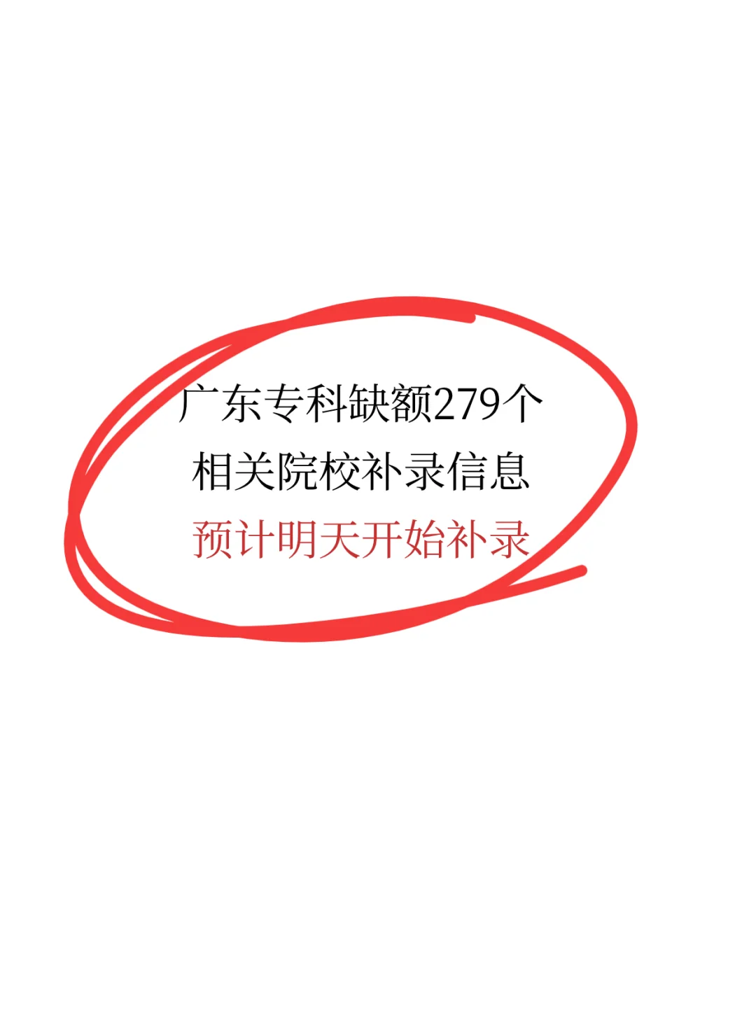 明天开始补录专科！有公办也有民办！