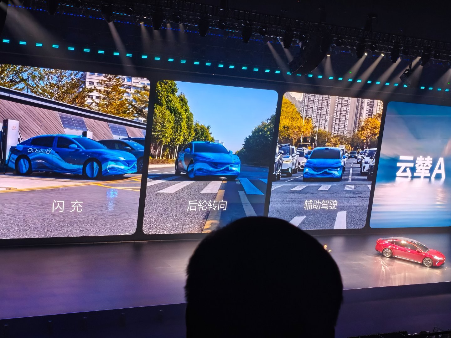 比亚迪这把是直接闪充，后轮转向，智能底盘全部给标配了呗。。。。比亚迪第二代刀片电