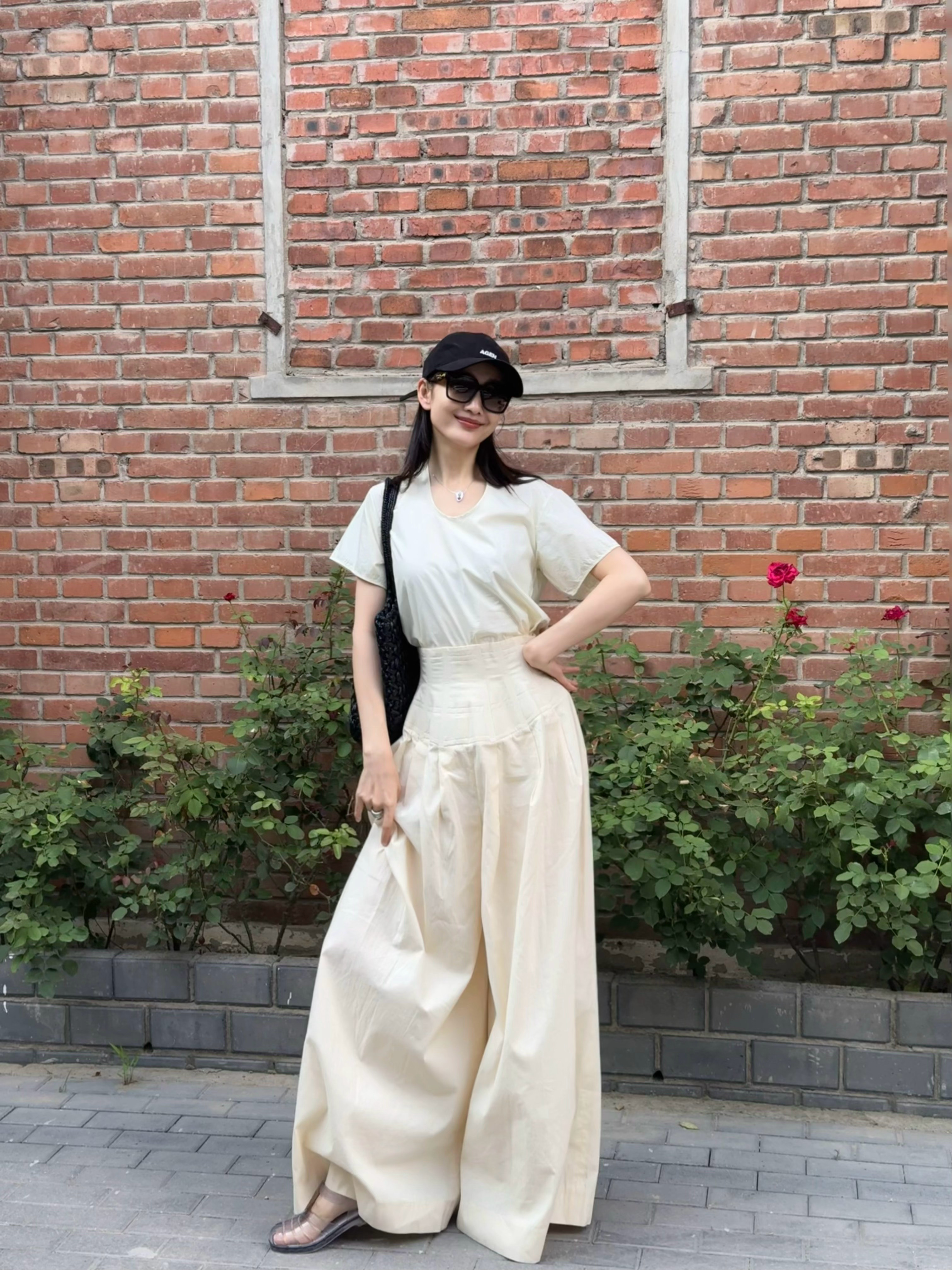 王鸥夏季凉鞋穿搭 
