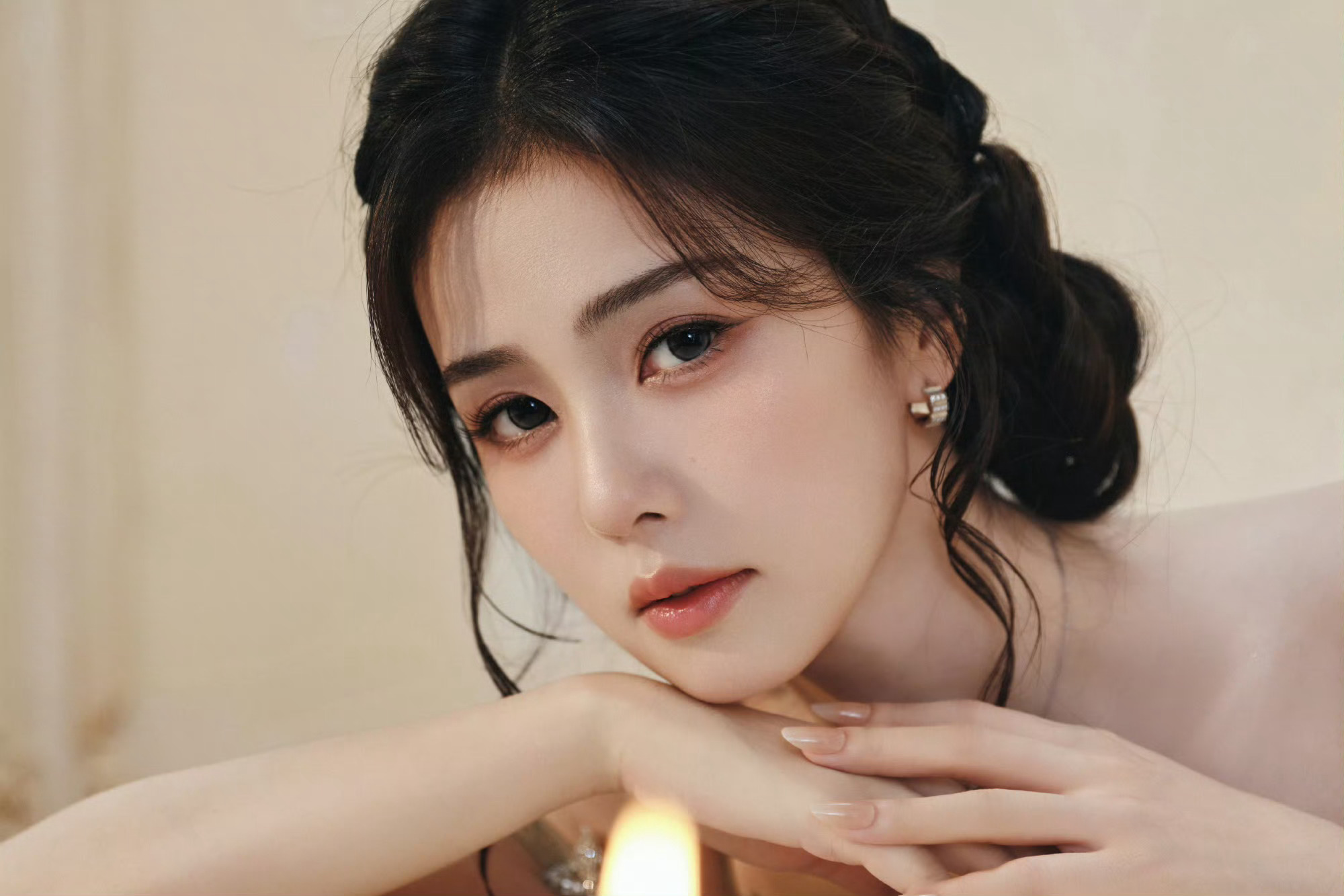 白鹿521还有营业美貌，无需多言！真好看！白鹿 油画公主