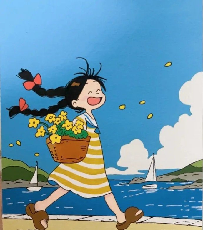 不开心就出去浪，天空是你的，阳光是你的，心情是自己给的，不管几岁，开心万岁。 