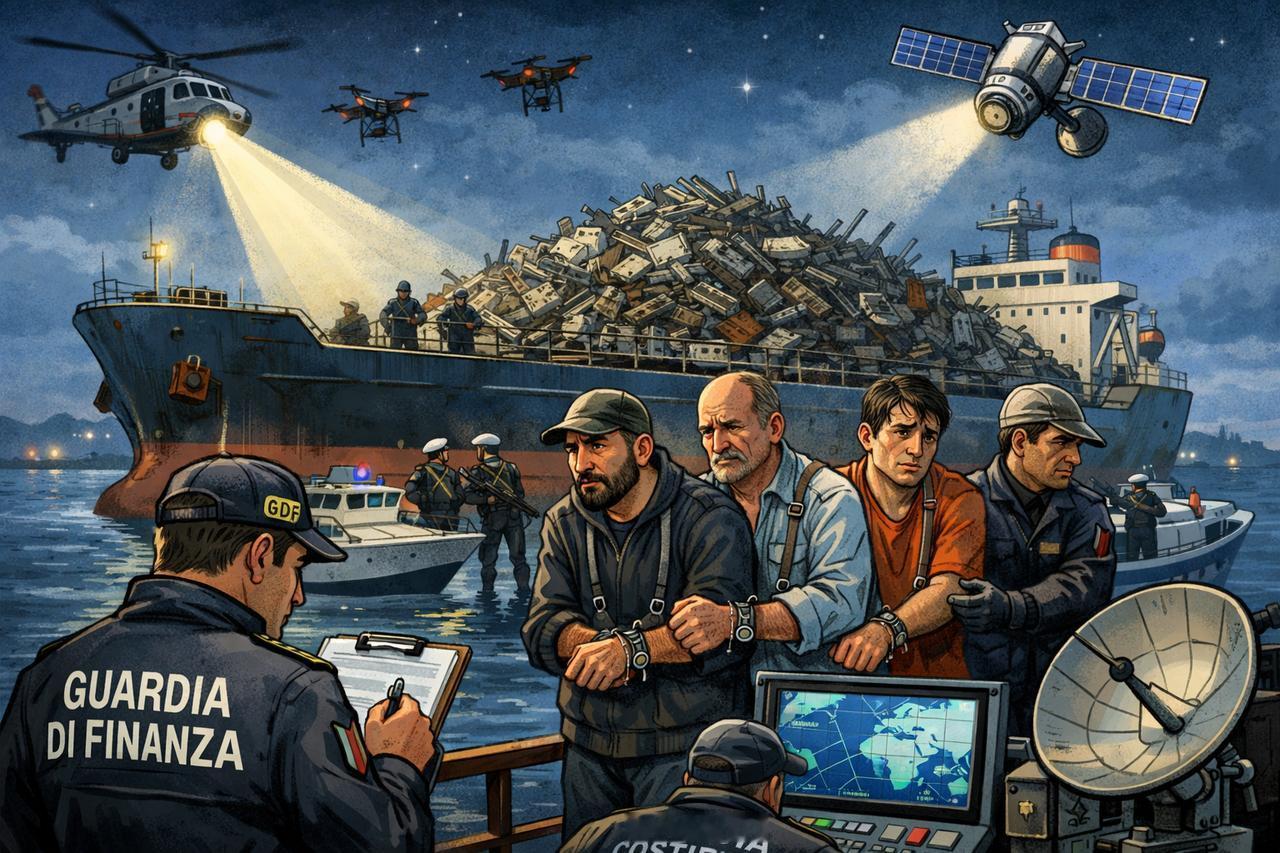 就在本周，意大利南部港口布林迪西的金融卫队，相当于税务警察加海岸警卫队，直接把一