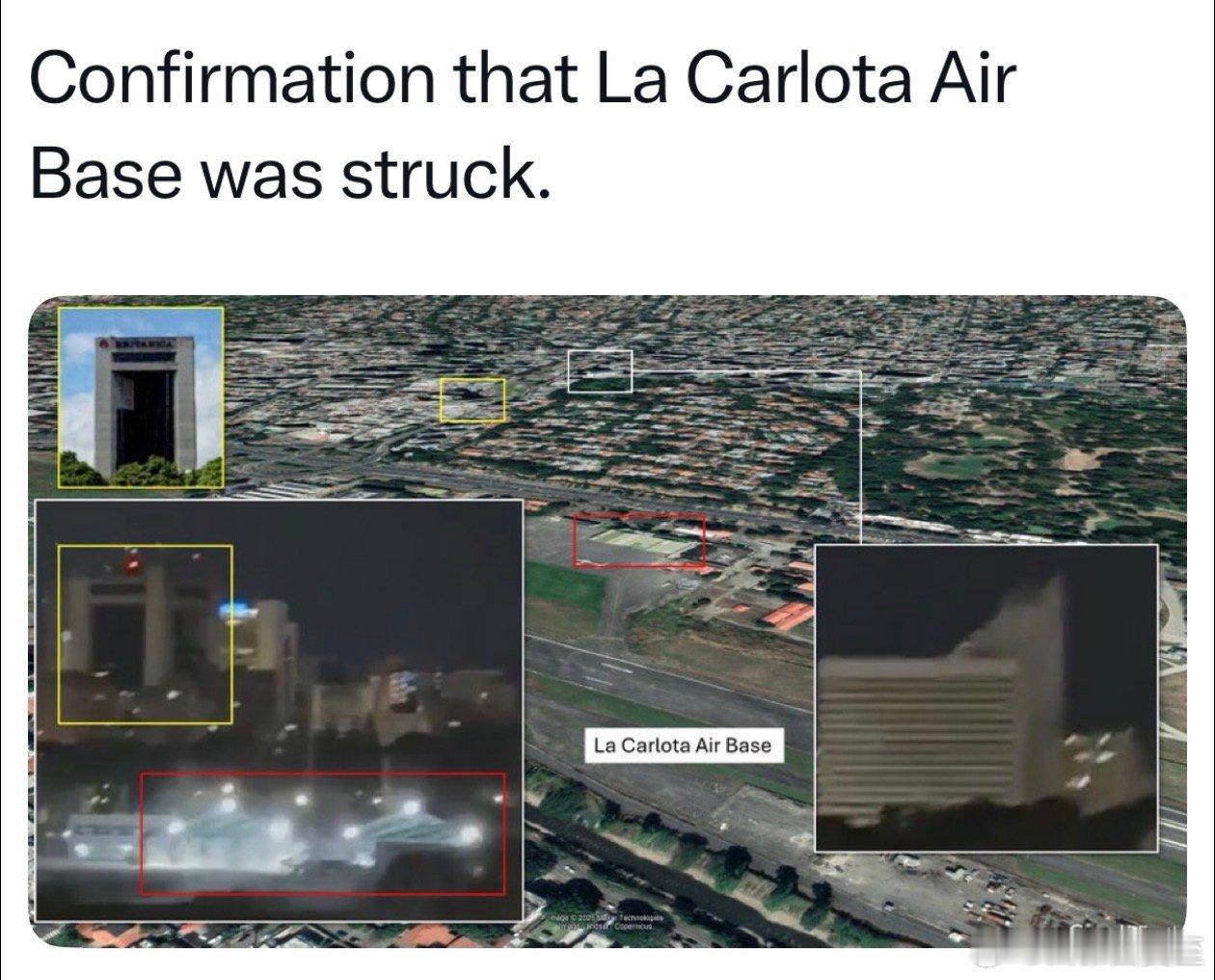 委内瑞拉被袭击的目标，包括港口、通讯设施、国防部、军事学院、战略指挥总部，以及首