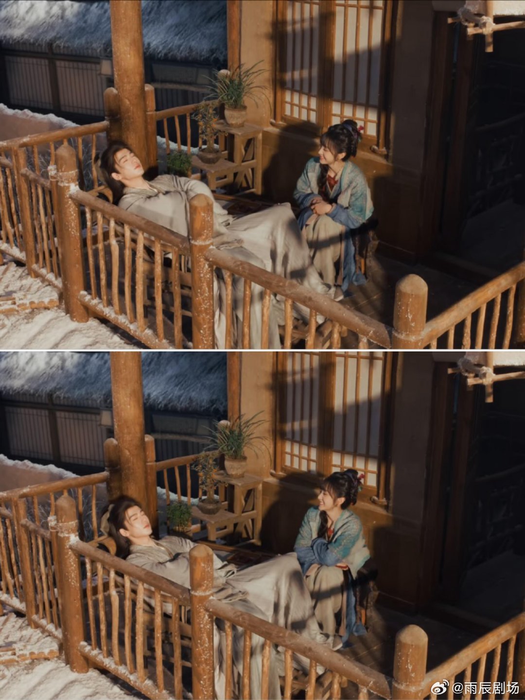 田作之赫田作之赫 赫往后一躺duang大一只田在旁边小小的萌之 萌之 