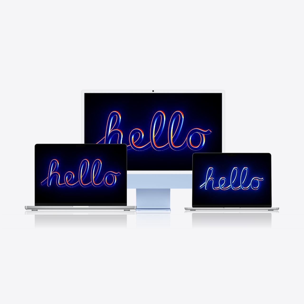 Apple Hello 全尺寸壁纸twi.PrivateTallky ​​​