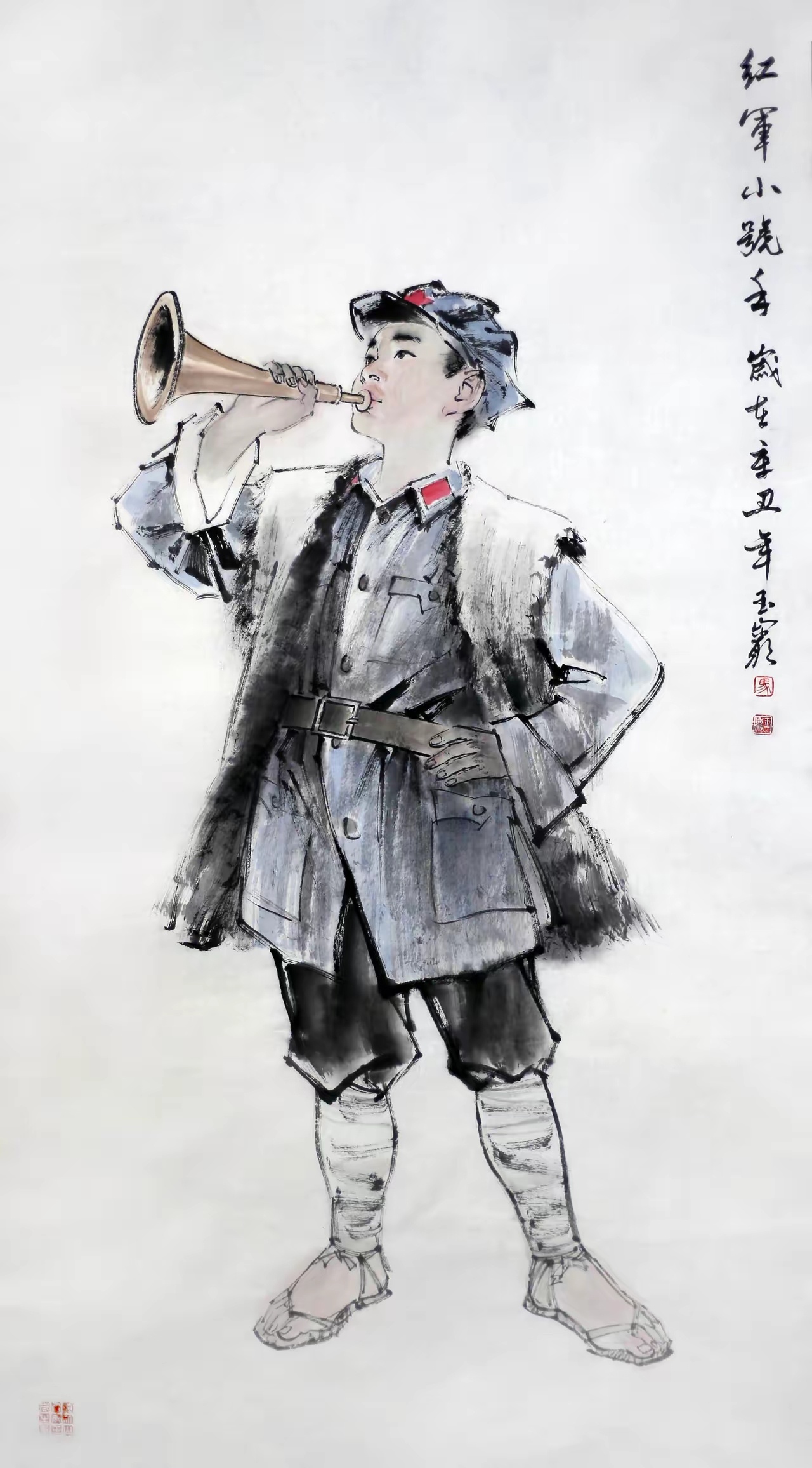 马玉岩画的小红军怎么样？有没有清华美院教授画的好呢？ 
