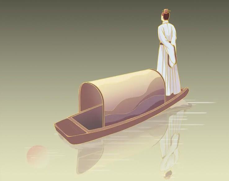 刻舟求剑的顿悟
子楚曾以为“不变”才是安稳，直到在江心遗失了佩剑。他看着老渔翁的