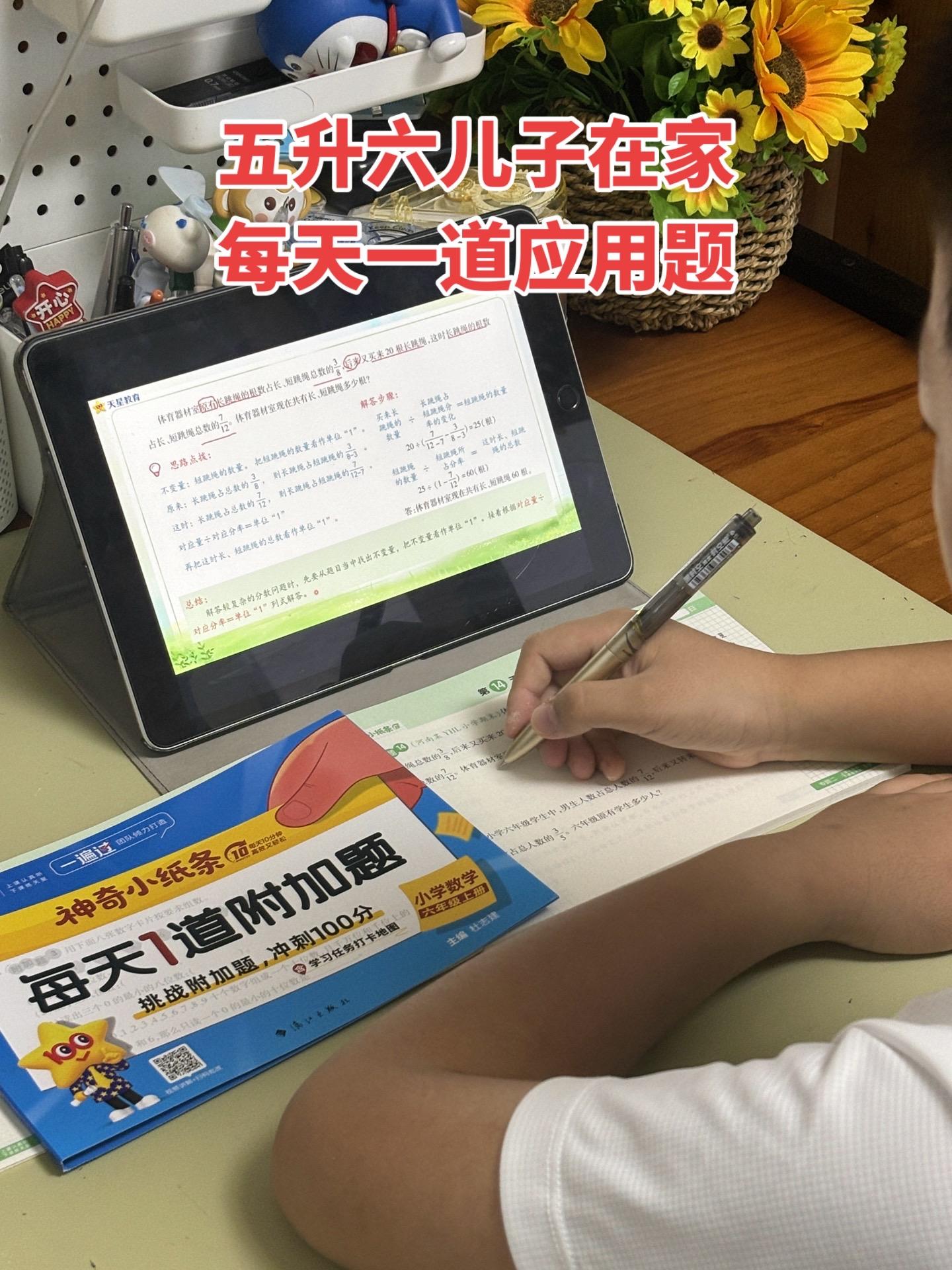 都是六年级数学的附加思维题，每天一道题型。每道题型都有例题讲解，练习题...