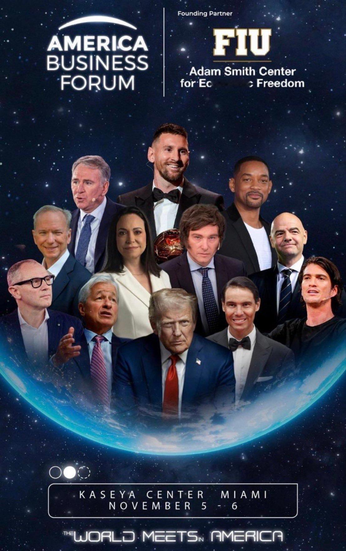 梅西将于11月5日至6日与众多全球知名人士一同出席美国商业论坛🇺🇸梅西[超话