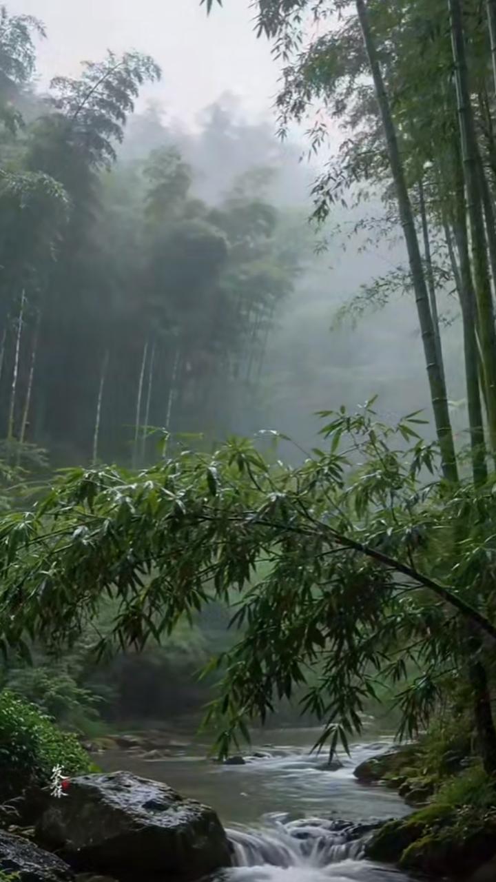 竹林溪涧 隐居山林