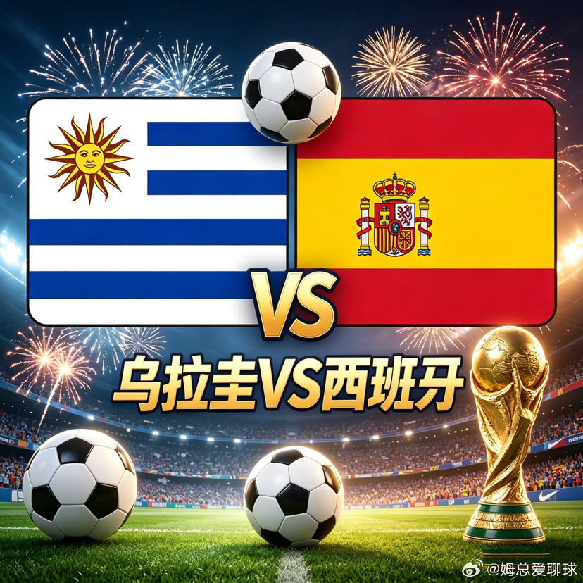 🏆 乌拉圭VS西班牙｜前冠军生死碰撞，谁赢谁主宰命运？美加墨世界杯 方向：姆总
