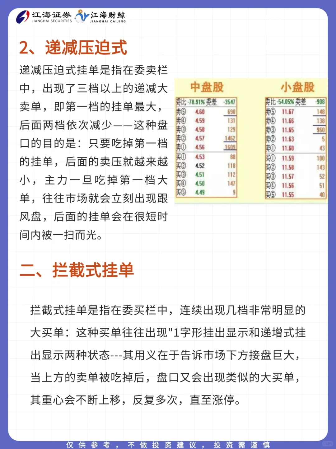 🧧盘口数据～挂单栏📶