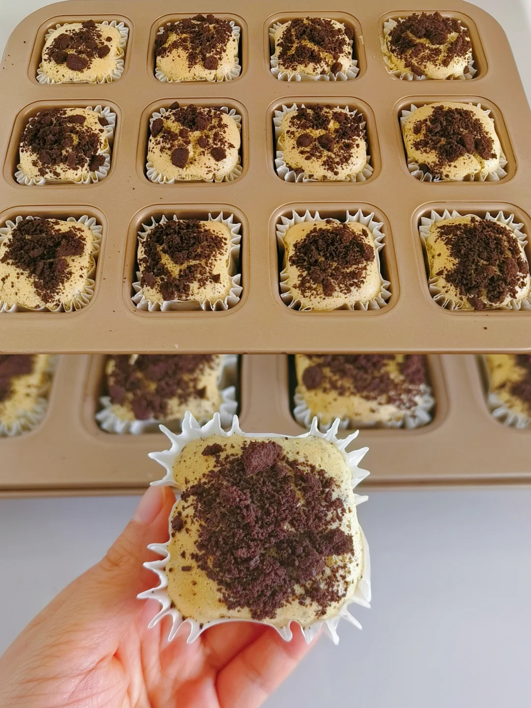 又软又嫩🔥入口即化的奥利奥古早小蛋糕