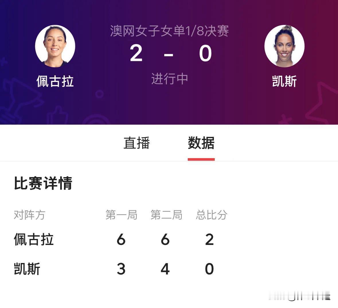 ✅快讯，澳网男单第四轮1/8决赛战报🆕⬇️⬇️

1️⃣美国德比战，6号种子佩