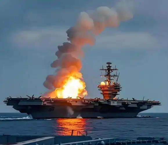爆燃！美军航母起火成瘾，11艘仅剩4艘能打仗。离谱！美军航母又双叒叕起火了！美国