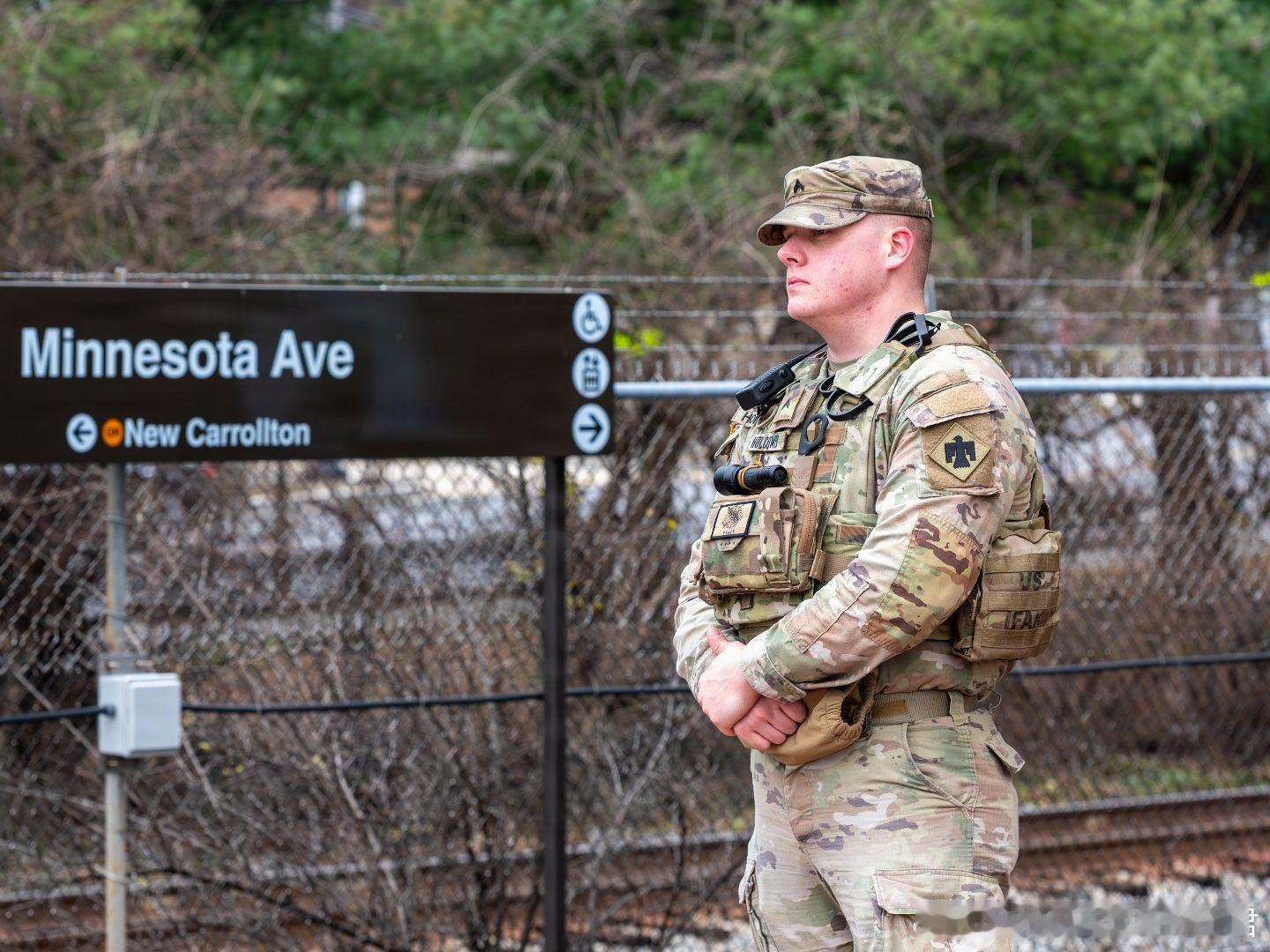 2026年1月，国民警卫队在华盛顿D.C 