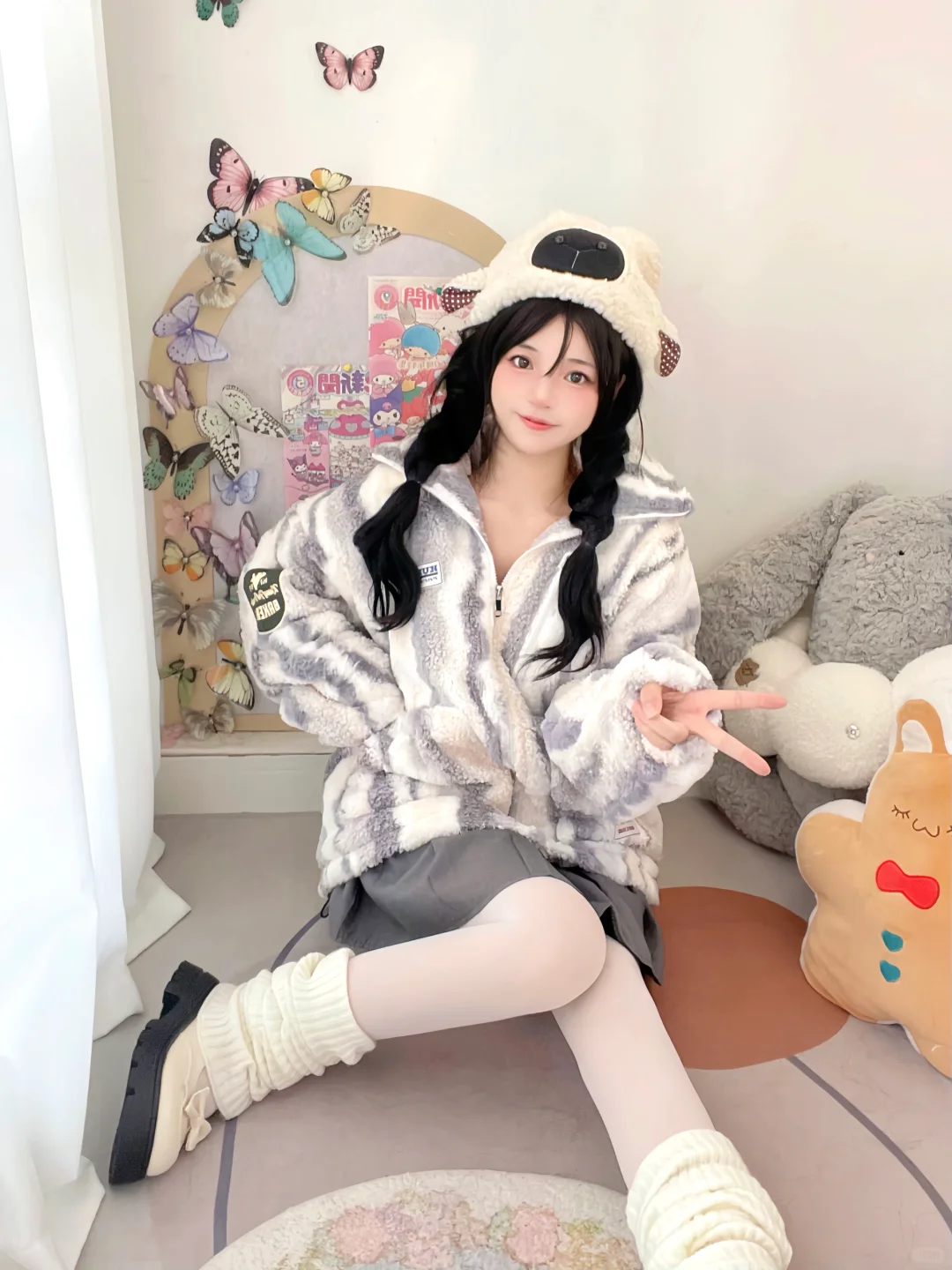 冬天穿的毛绒绒保暖又可爱