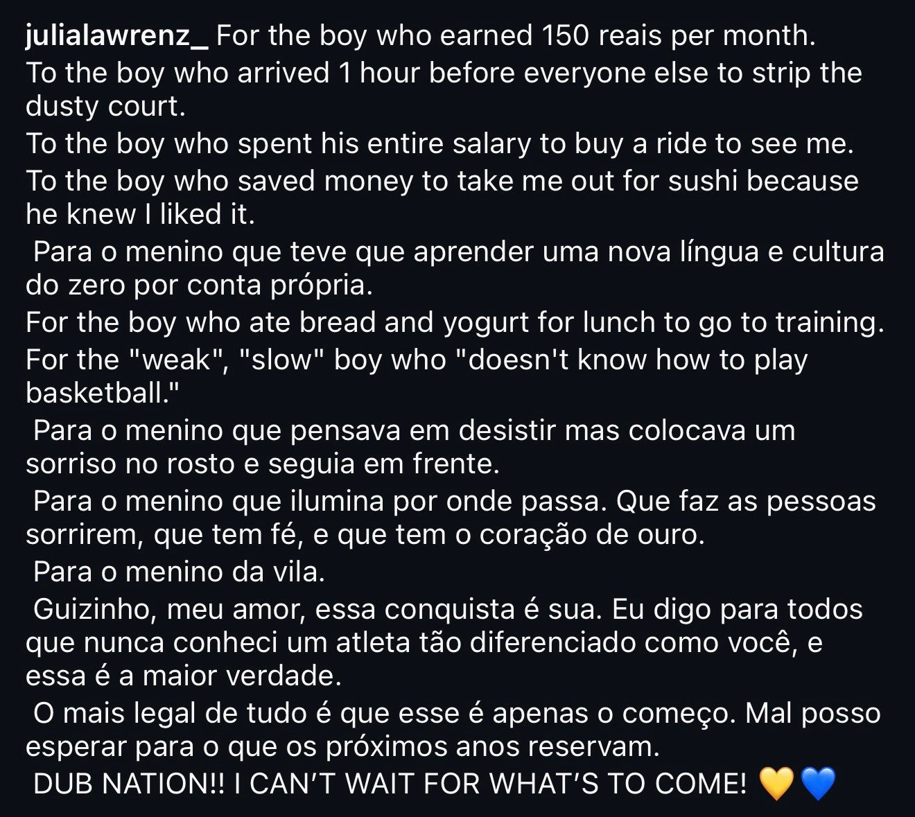 「好真诚的文字 好打动人心爱情」致那个月薪只有150雷亚尔的男孩。致那个比所有人