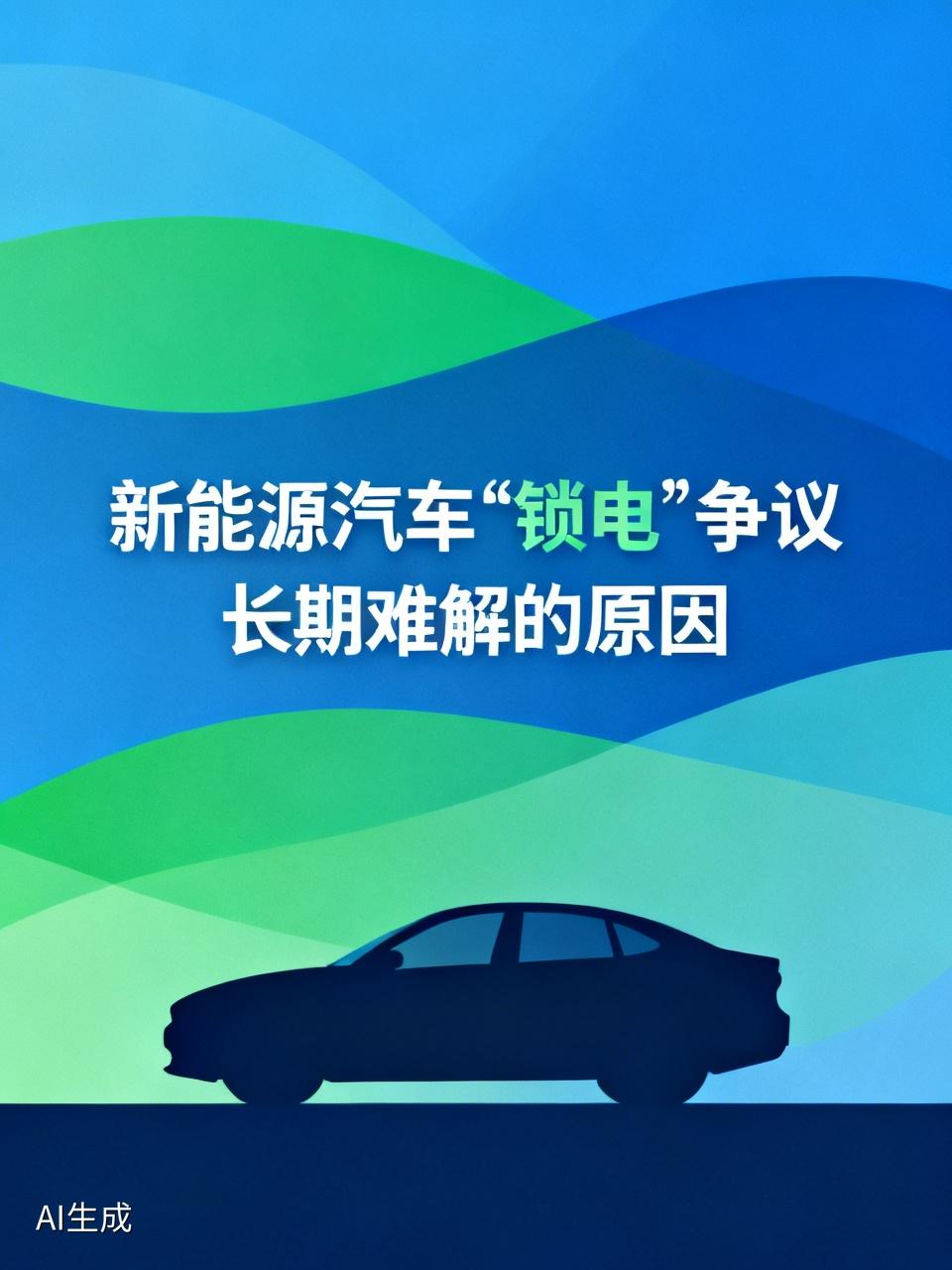 新能源汽车“锁电”争议为何长期难解 新能源汽车“锁电”争议长期难解，原因多多。车