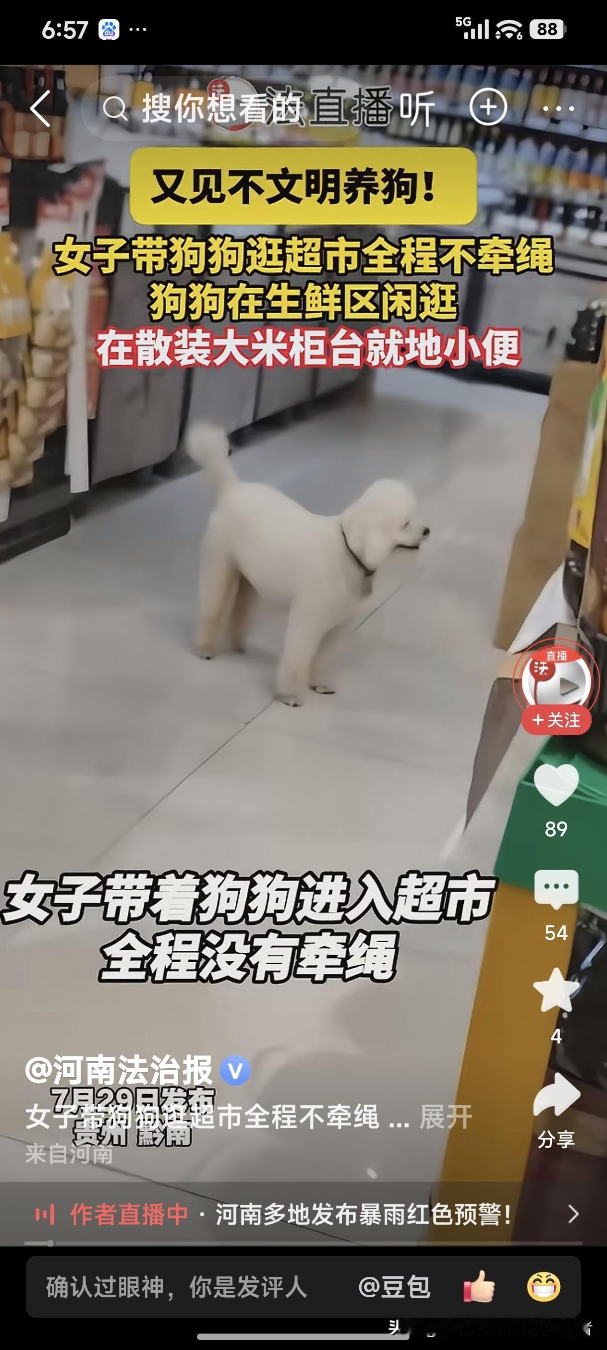 “不文明养狗”这种说法本身就是错误的，因为现在的养狗人不是拿狗当狗养的，是当成自