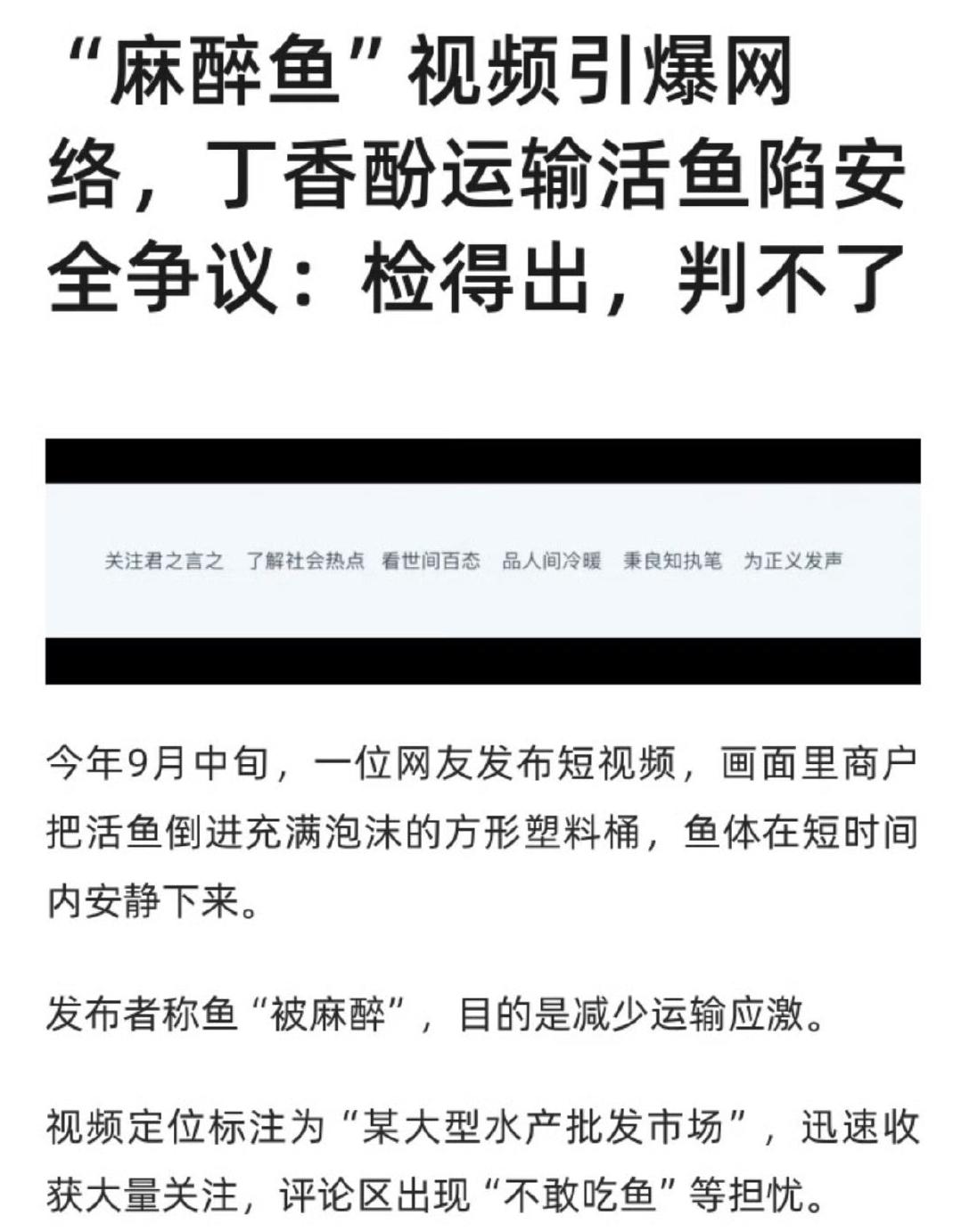 央视曝光的活鱼被人为麻醉乱象太可怕了！重庆、山东临沂、安徽宿州等地水产市场，用丁