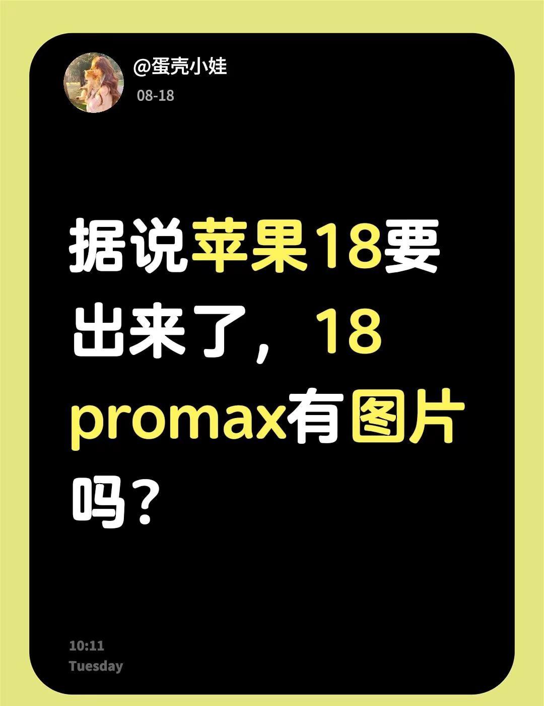 据说苹果18要出来了，18 promax有图片吗？iphone18 iphone