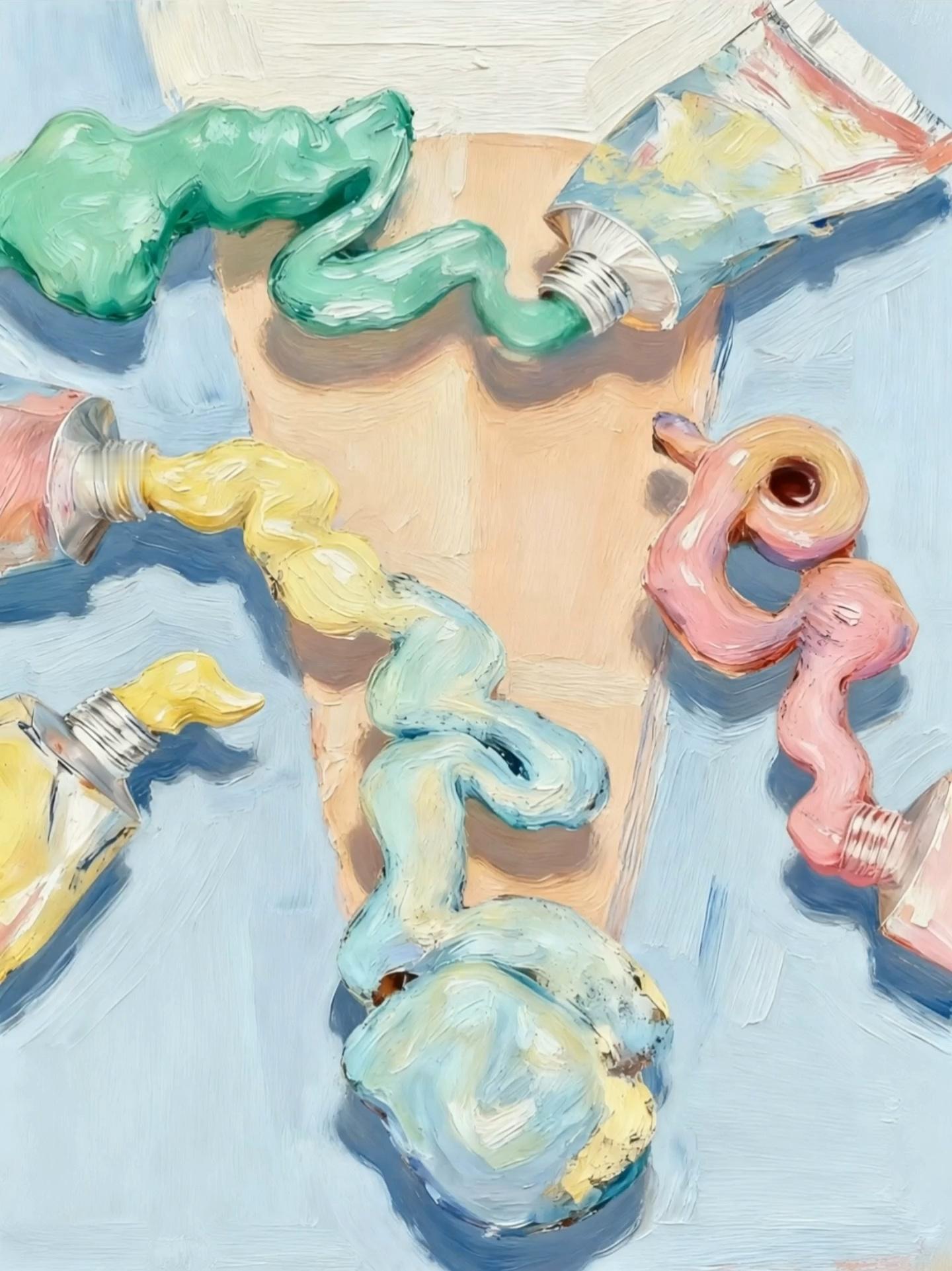 我们二创施德明的作品又来啦🎨🫟杂乱、压抑…象征着人类一边用创造力搭建属于自己